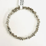 Herkimer Diamond Gemstone Crystal Wire Bracelet Double Terminated - Ai NeJewellery
