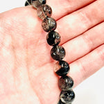 Herkimer Diamond Gemstone Crystals Elastic Bracelet 10 - 11mm - Ai NeJewellery