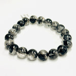 Herkimer Diamond Gemstone Crystals Elastic Bracelet 10 - 11mm - Ai NeJewellery