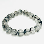 Herkimer Diamond Gemstone Crystals Elastic Bracelet 10mm - Ai NeJewellery