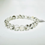 Herkimer Diamond Gemstone Crystals Elastic Bracelet 8 mm - Ai NeJewellery