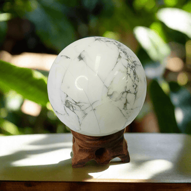 Howlite Crystal Sphere 347 grams - Ai NeGifts & Crystals