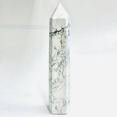 Howlite Crystal Tower 21cm | 630 grams - Ai NeGifts & Crystals