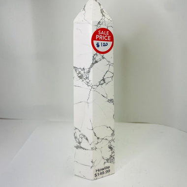Howlite Crystal Tower 877 grams - Ai NeGifts & Crystals
