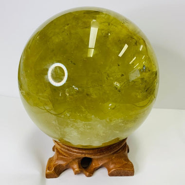 Large Natural Citrine Sphere| Harness the Radiant Energy of Citrine - Ai NeDefault Category