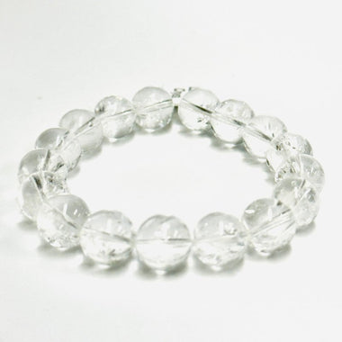 Lemurian Quartz Crystal Gemstone Bracelet 12mm - Ai Ne