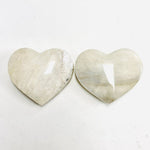 Moonstone Crystal Heart 100 grams | 6.5cm - Ai NeJewellery