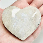 Moonstone Crystal Heart 100 grams | 6.5cm - Ai NeJewellery