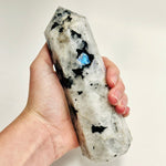 Moonstone Crystal Tower 15.5cm | 684 grams - Ai Ne