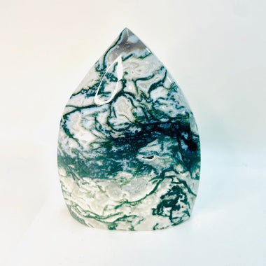 Moss Agate Crystal Flame 455 grams | 11cm - Ai Ne