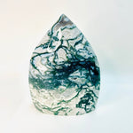 Moss Agate Crystal Flame 455 grams | 11cm - Ai Ne