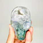 Moss Agate Crystal Skull 423 grams | 8.5cm - Ai Ne