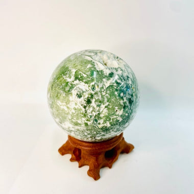 Moss Agate Crystal Sphere 7cm | 450 grams - Ai Ne