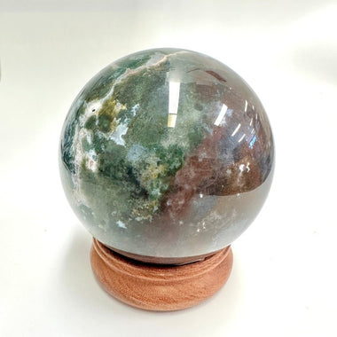 Moss Agate Crystal Sphere 986 grams | 9cm - Ai Ne