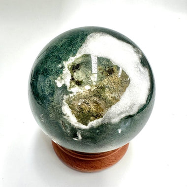 Moss Agate Crystal Sphere 986 grams | 9cm - Ai Ne