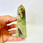 Moss Agate Crystal Tower 194 grams | 11.5cm - Ai Ne