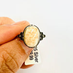 Natrolite Pink Larimar Crystal Oval Shaped Ring - Ai NeGifts & Crystals