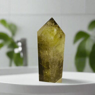 Natural Citrine Point Crystal of Abundance 164g 8.5cm - Ai NeGifts & Crystals