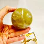 Natural Citrine Sphere Crystal of Abundance 7.5cm | 555 grams - Ai NeGifts & Crystals