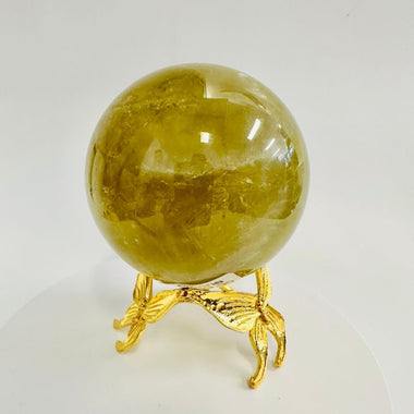 Natural Citrine Sphere Crystal of Abundance 7.5cm | 555 grams - Ai NeGifts & Crystals