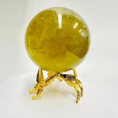 Natural Citrine Sphere Crystal of Abundance 7.5cm | 555 grams - Ai NeGifts & Crystals