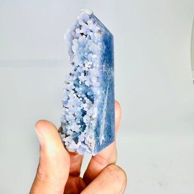 Natural Grape Agate Point | Embrace Elegance and Natural Energy 67 grams | 7.5 cm - Ai Ne