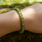 Natural Peridot Crystal Bracelet 6mm - Ai NeJewellery