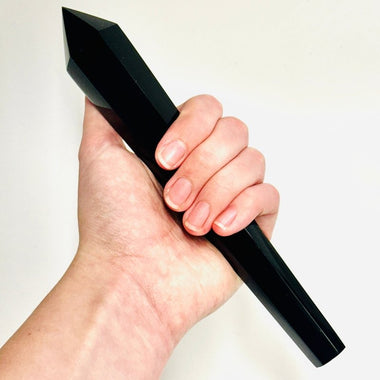 Obsidian Crystal Wand 20cm | 194 grams - Ai Ne