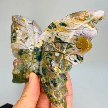 Ocean Jasper Crystal Butterfly 238 grams | Embrace the Tranquility of Oceanic Energies - Ai NeDefault Category