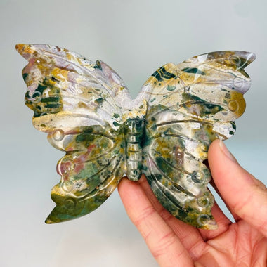 Ocean Jasper Crystal Butterfly 238 grams | Embrace the Tranquility of Oceanic Energies - Ai NeDefault Category
