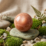 Orange Moonstone Crystal Sphere | choose size