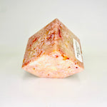 Pink Carnelian Crystal Diagonal Cube 4cm | 179grams - Ai Ne