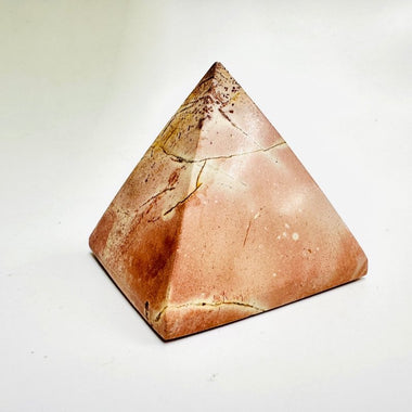 Pink Maligano Jasper Crystal Pyramid | 137 grams |5cm - Ai Ne