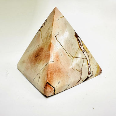 Pink Maligano Jasper Crystal Pyramid | 142 grams |5cm - Ai Ne