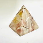 Pink Maligano Jasper Crystal Pyramid | 142 grams |5cm - Ai Ne