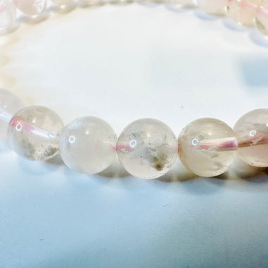 Pink Phantom Precious Stone Crystal Bracelet 8 - 9mm - Ai NeJewellery