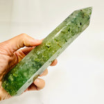 Prehnite Crystal Tower | Enhanced Intuition - Ai Ne