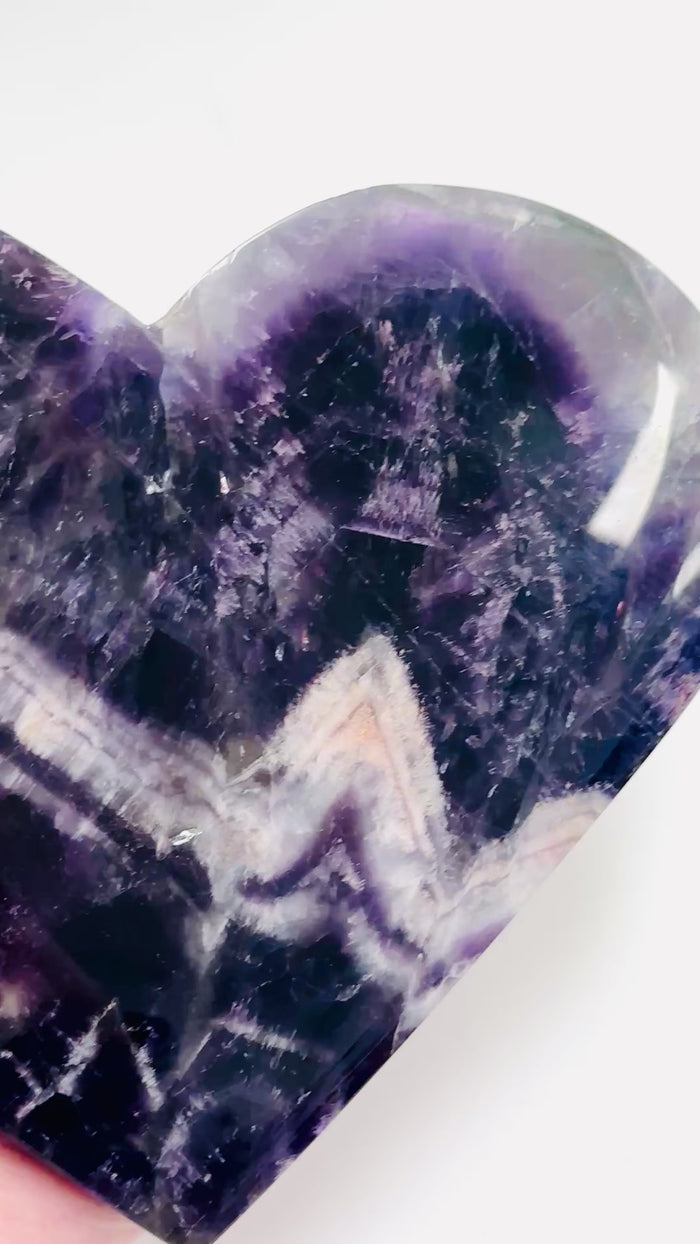 Amethyst Gemstone Crystal Love Heart 15.5cm | 649 grams