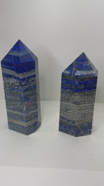 Lapis Lazuli Points Crystal Tower 408 grams