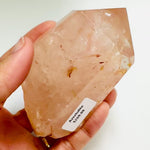 Pink Azeztulite Point 321 grams | 9.5 cm