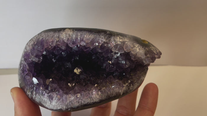 Amethyst Geode Cluster Cave Stand Alone