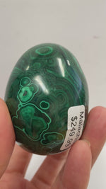 Authentic Malachite Natural Crystal Gemstone Egg 302 grams Stone of Transformation