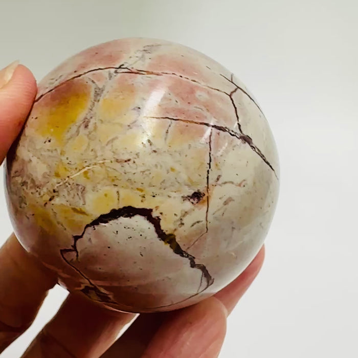 Pink Maligano Jasper Crystal Sphere | 181 grams |5cm