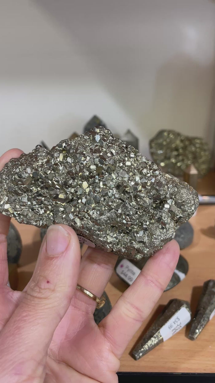 Pyrite Crystal Freeform 411 grams | 9.5 cm