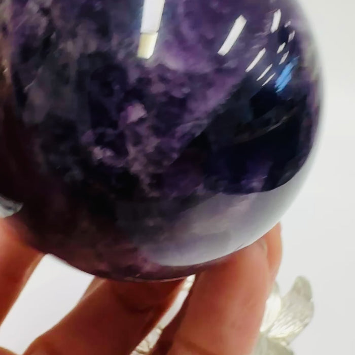 'AAA' Amethyst Gemstone Crystal Sphere approx 272grams