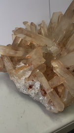 Rare!! large Orange Himalayan Quartz Crystal Cluster