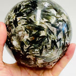 Green Tourmaline Crystal Sphere  |2,622 grams