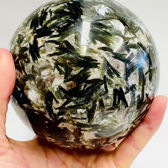 Green Tourmaline Crystal Sphere  |2,622 grams