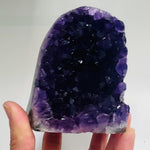 Amethyst Geode Cluster Stand Alone 889  grams