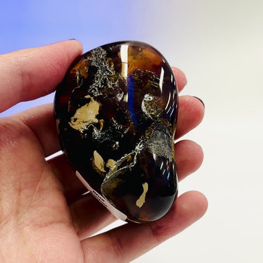 Blue Amber UV Reactive Standing Piece | 6.5cm